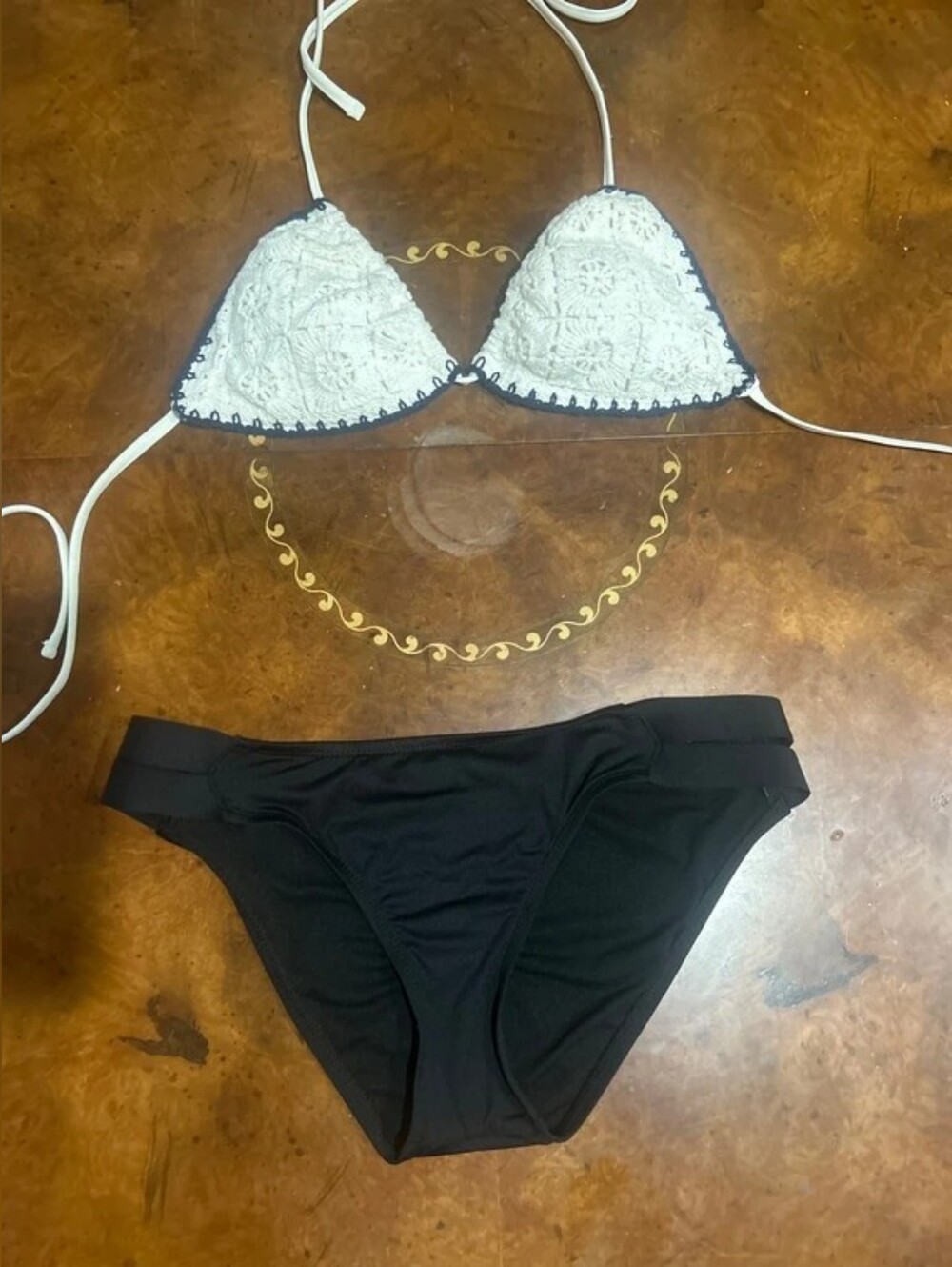 Shade & Shore Forest Green Strappy Bikini Set
